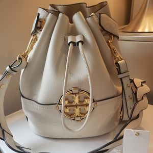Tory Burch Ivory Bucket Bag